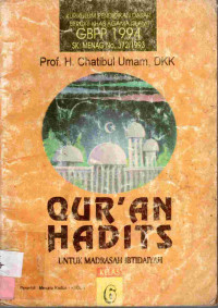 Image of Qur'an Hadits untuk madrasah ibtidaiyah kelas 6